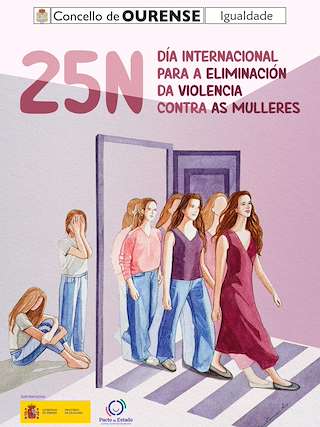Fechas, información, programa, cartel, imágenes, mapa y ubicación de Día Internacional para a Eliminación da Violencia Contra as Mulleres (2025) en Ourense