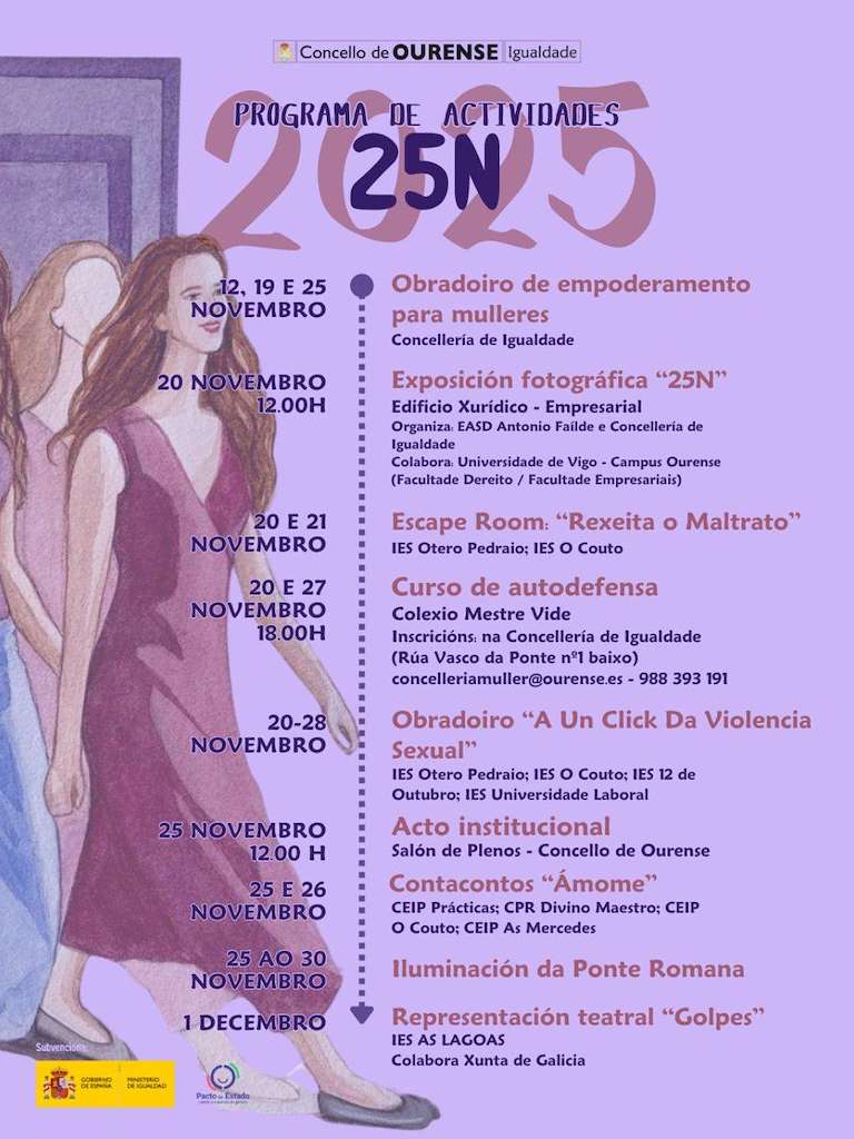 Día Internacional para a Eliminación da Violencia Contra as Mulleres en Ourense