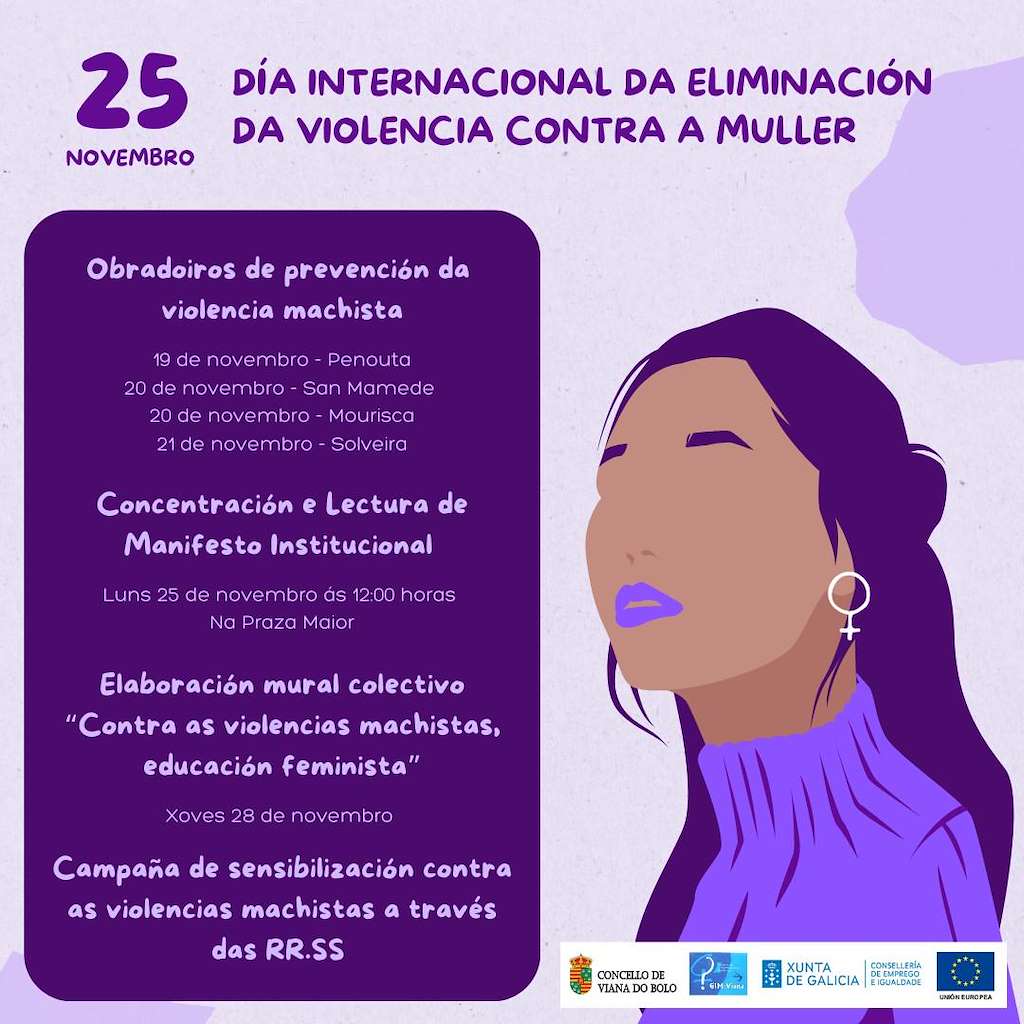 Día Internacional para a Eliminación da Violencia Contra as Mulleres  en Viana do Bolo