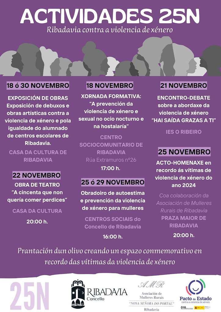 Día Internacional para a Eliminación da Violencia de Xénero en Ribadavia