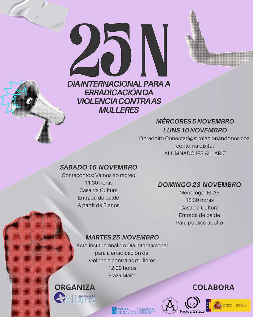 Día Internacional para a Erradicación da Violencia contra as Mulleres en Allariz