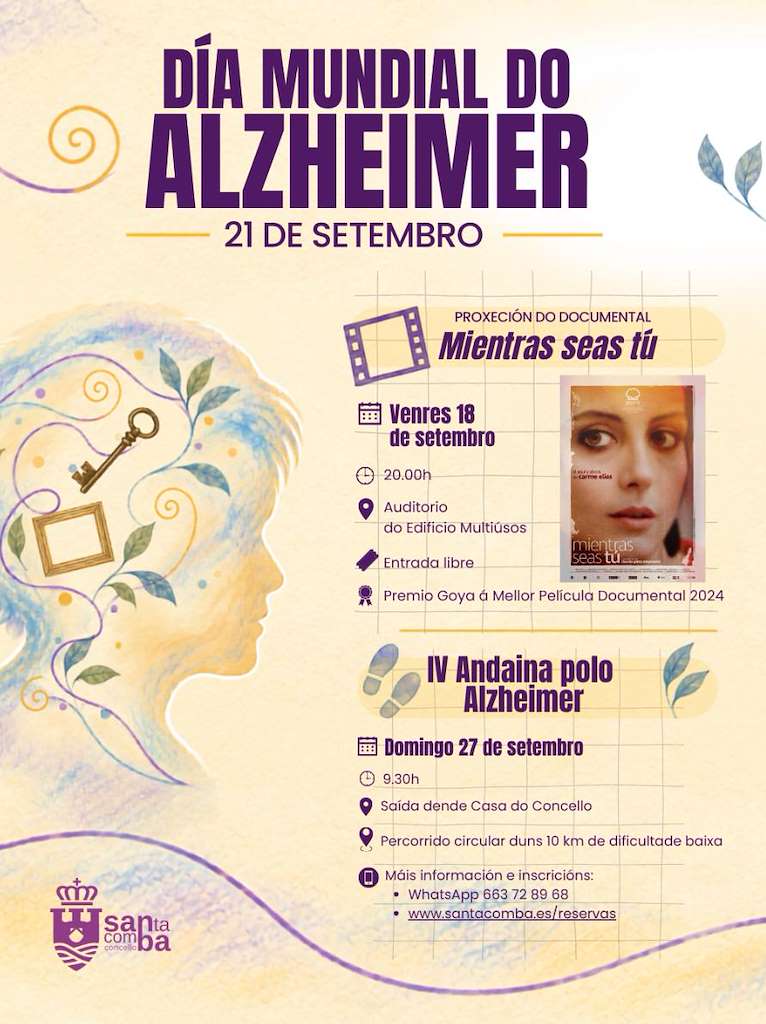 Día Mundial do Alzheimer (2026) en Santa Comba