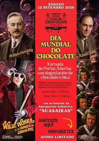 Fechas, información, programa, cartel, imágenes, mapa y ubicación de Día Mundial do Chocolate  (2026)  en  Parada de Sil