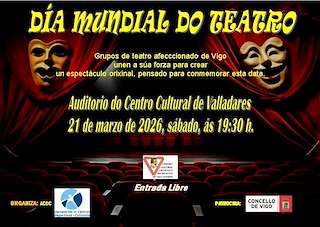 Fechas, información, programa, cartel, imágenes, mapa y ubicación de Día Mundial do Teatro (2026)  en  Vigo