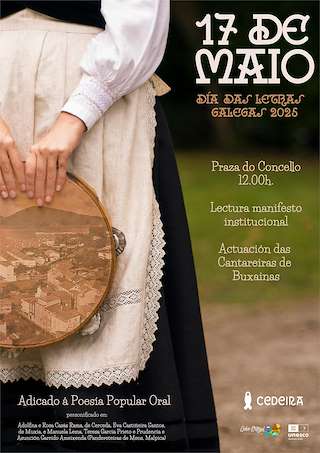 Fechas, información, programa, cartel, imágenes, mapa y ubicación de Días das Letras Galegas  en  Cedeira