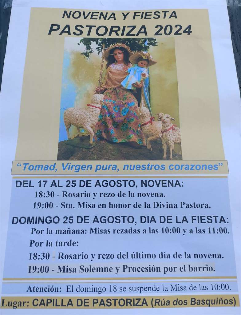 Divina Pastora de Basquiños en Santiago de Compostela