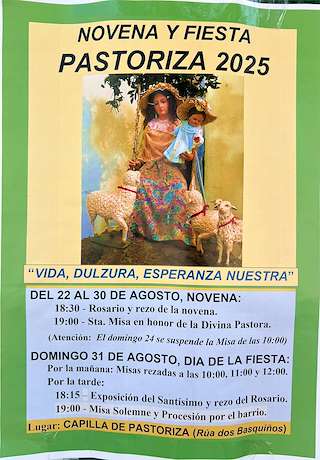 Fechas, información, programa, cartel, imágenes, mapa y ubicación de Divina Pastora de Basquiños  en  Santiago de Compostela