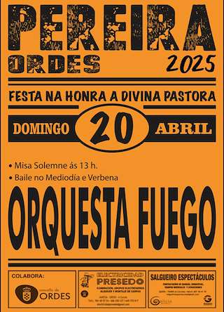 Fechas, información, programa, cartel, imágenes, mapa y ubicación de Divina Pastora de Pereira  en  Ordes
