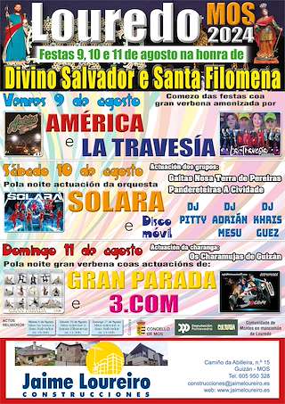 Divino Salvador e Santa Filomena de Louredo en Mos