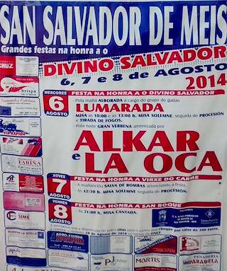 Divino Salvador, Virxe do Carme e San Roque en Meis