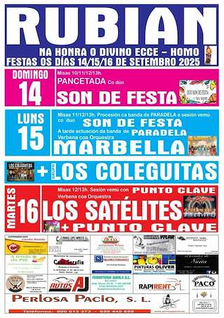 Fechas, información, programa, cartel, imágenes, mapa y ubicación de Divino Ecce Homo de Rubián  en  Bóveda