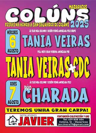 Fechas, información, programa, cartel, imágenes, mapa y ubicación de Divino Salvador de Colúns   en  Mazaricos