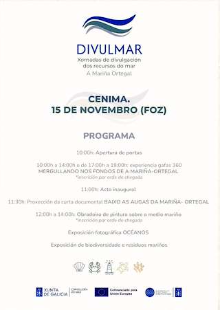 Fechas, información, programa, cartel, imágenes, mapa y ubicación de Divulmar - Xornadas de Divulgación dos Recursos do Mar (2025)  en  Foz