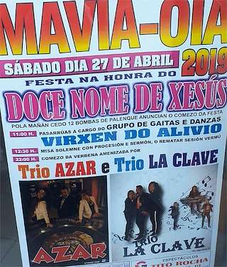 Doce Nome de Xesús de Mavia en Oia