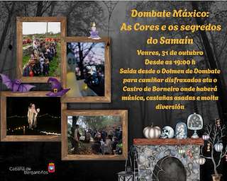 Fechas, información, programa, cartel, imágenes, mapa y ubicación de Dombate Máxico - As Cores e os Segredos do Samain  (2025)  en  Cabana de Bergantiños