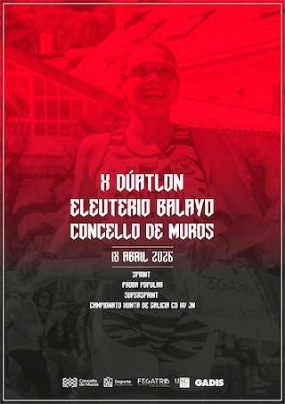 Fechas, información, programa, cartel, imágenes, mapa y ubicación de X Duatlón Eleuterio Balayo (2026) en Muros
