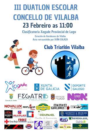 Fechas, información, programa, cartel, imágenes, mapa y ubicación de III Duatlón Escolar   en  Vilalba