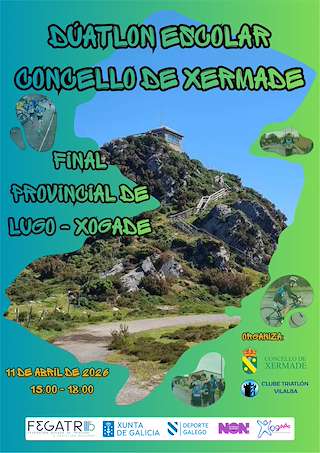Fechas, información, programa, cartel, imágenes, mapa y ubicación de Duatlón Escolar (2026)  en  Xermade