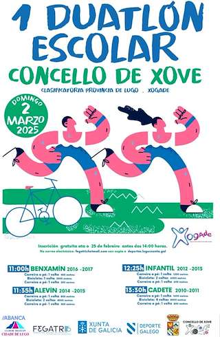 Fechas, información, programa, cartel, imágenes, mapa y ubicación de I Duatlón Escolar   en  Xove
