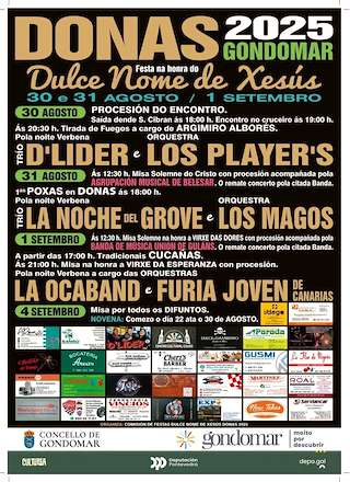 Fechas, información, programa, cartel, imágenes, mapa y ubicación de Dulce Nome de Xesús de Donas  en  Gondomar
