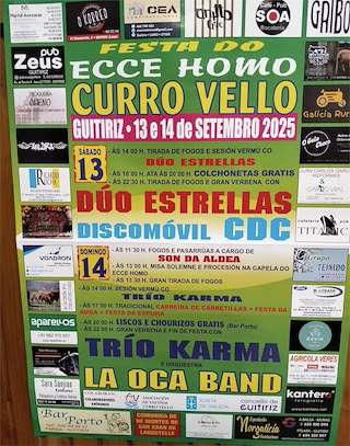 Fechas, información, programa, cartel, imágenes, mapa y ubicación de Ecce-Homo de Curro Vello  en  Guitiriz