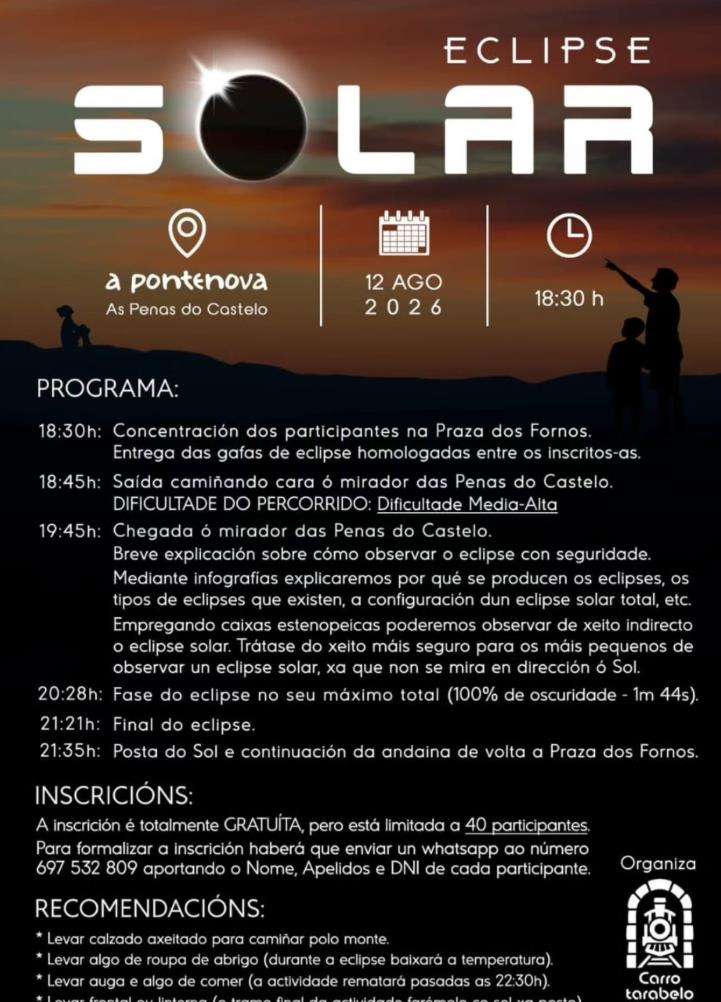 Eclipse Solar (2026) en A Pontenova
