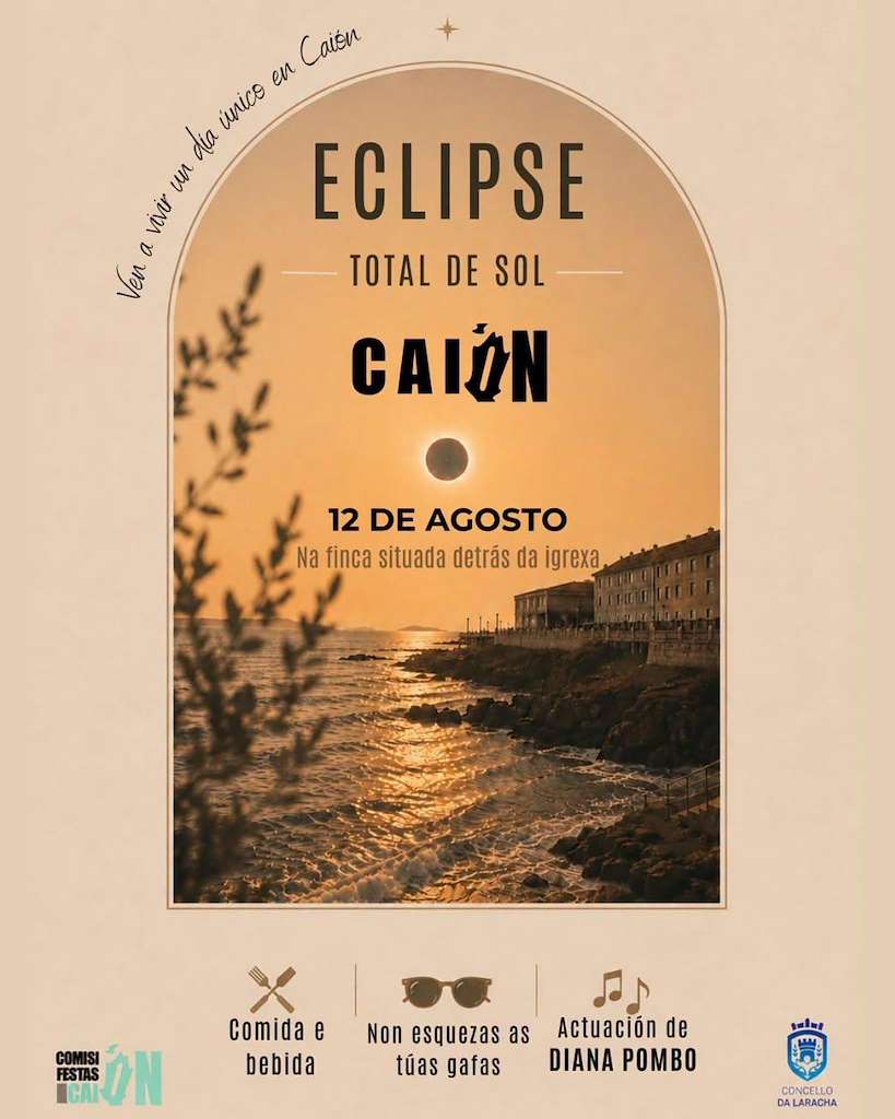Eclipse Solar de Caión  (2026) en A Laracha
