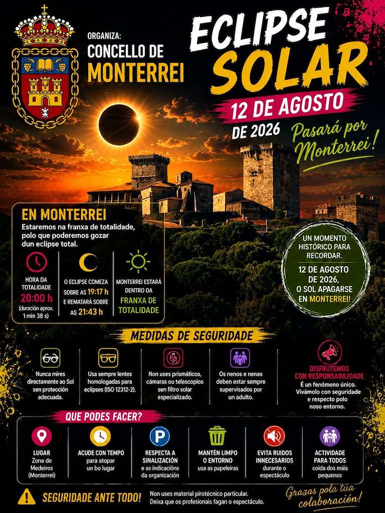Eclipse Solar (2026) en Monterrei