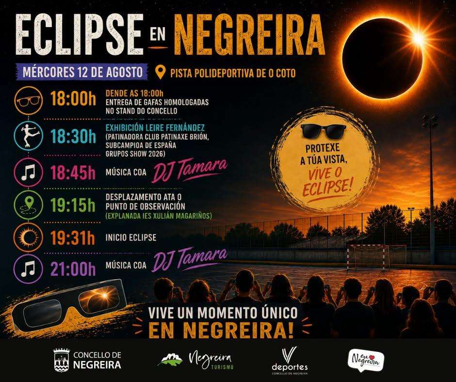 Eclipse Solar (2026) en Negreira