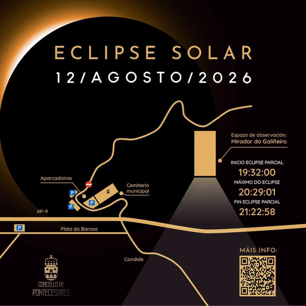 Eclipse Solar (2026) en Pontecesures