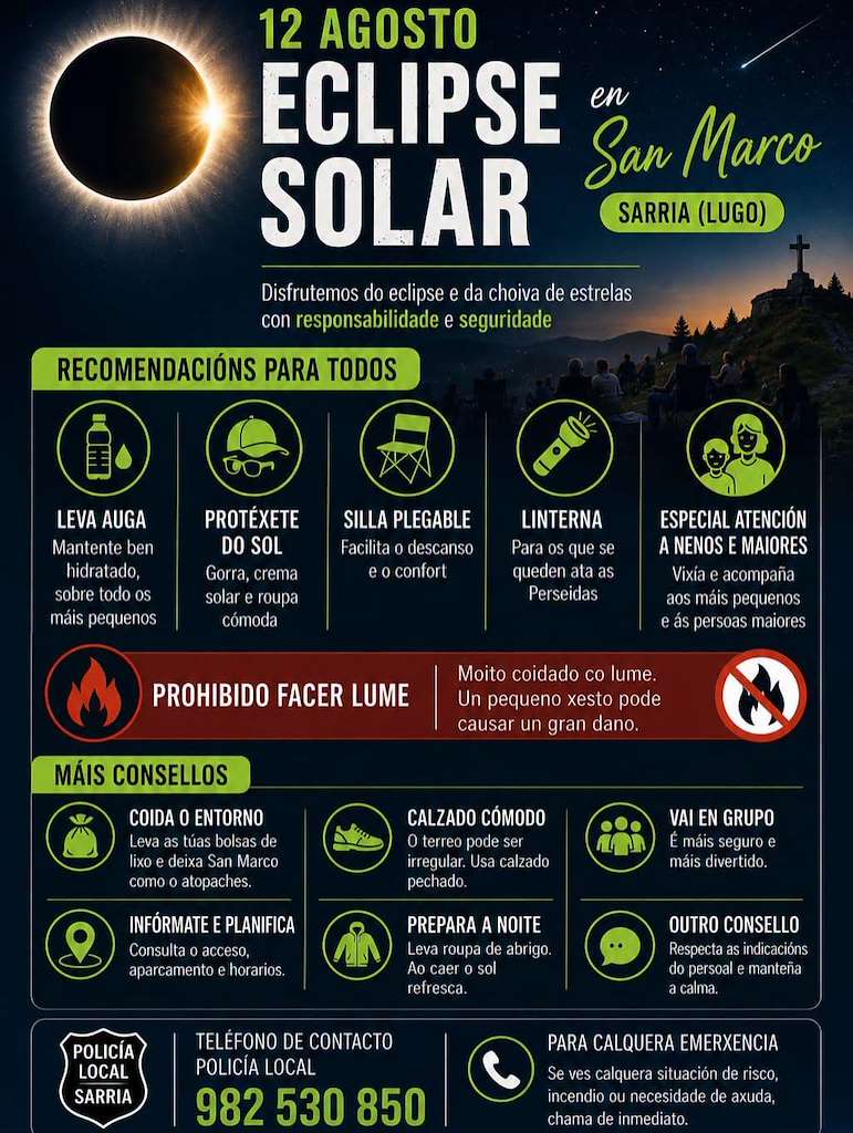 Eclipse Solar (2026) en Sarria