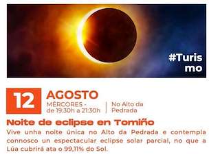 Fechas, información, programa, cartel, imágenes, mapa y ubicación de Eclipse Solar (2026)  en  Tomiño
