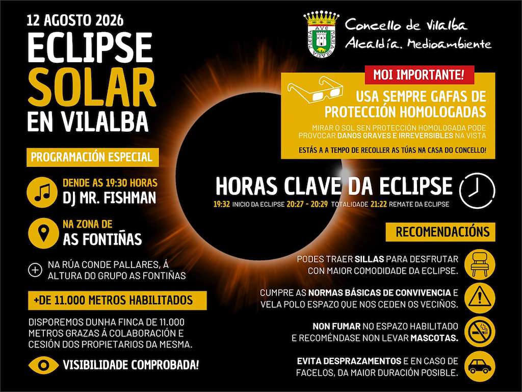 Eclipse Solar (2026) en Vilalba