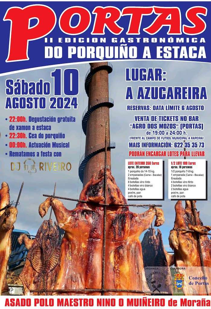 II Edición Gastronómica do Porquiño a Estaca en Portas