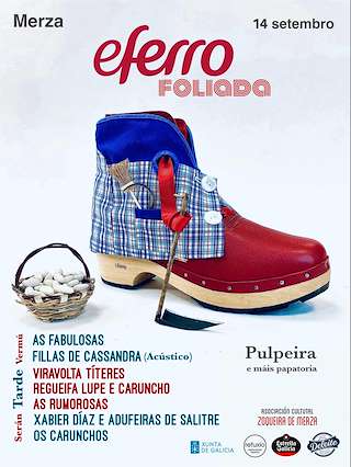 Eferro Foliada de Merza en Vila de Cruces