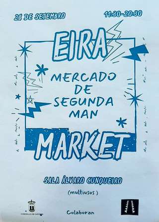 Fechas, información, programa, cartel, imágenes, mapa y ubicación de Eira Market - Mercado de Segunda Man   en  Catoira