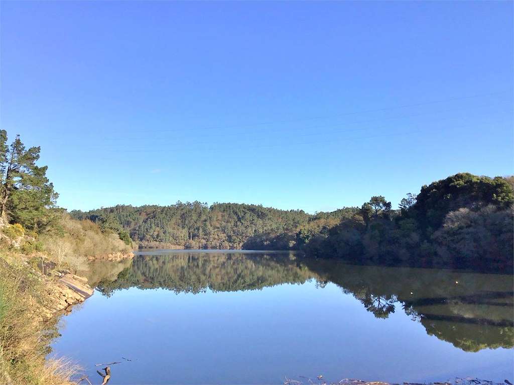 Embalse Barrié de la Maza  en Negreira