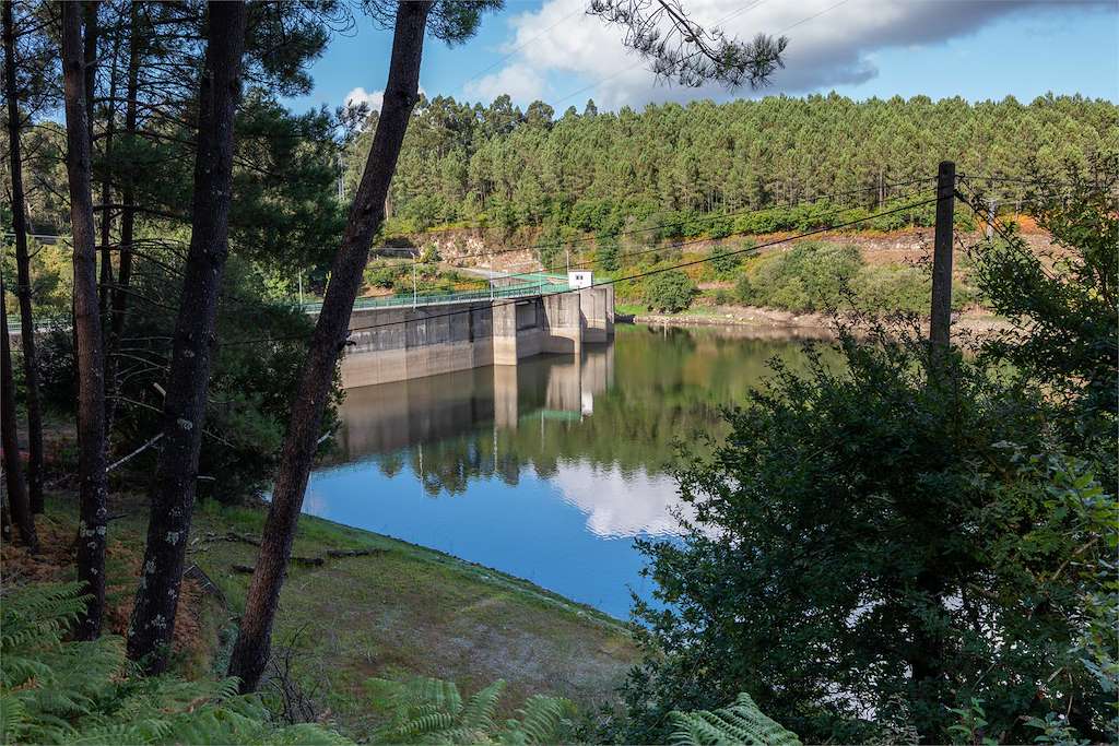 Embalse de A Baxe en Caldas de Reis