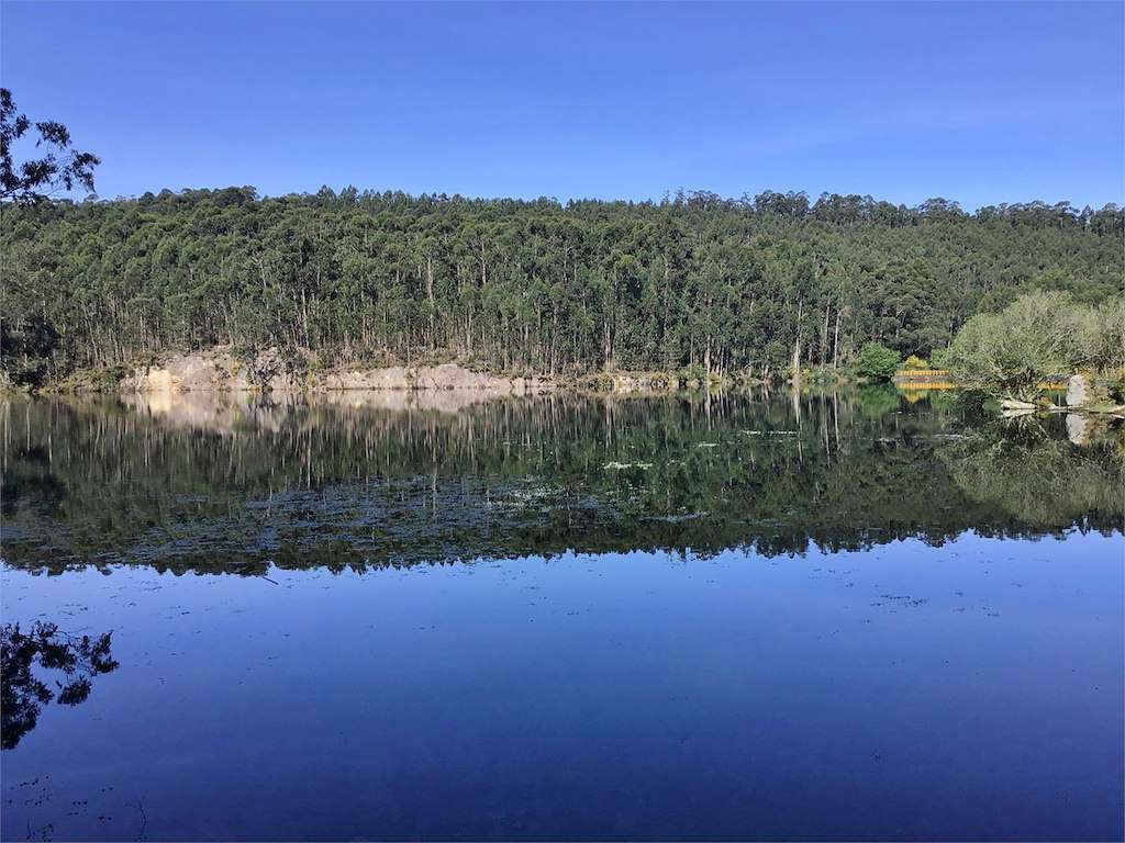 Embalse de Baíña en Baiona
