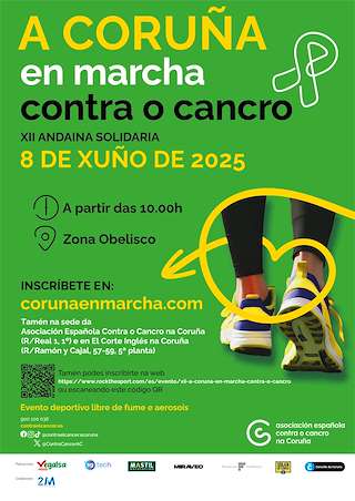 Fechas, información, programa, cartel, imágenes, mapa y ubicación de En Marcha Contra o Cancro  en  A Coruña