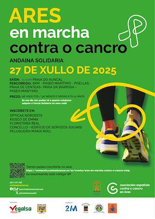 Fechas, información, programa, cartel, imágenes, mapa y ubicación de En Marcha Contra o Cancro  en  Ares