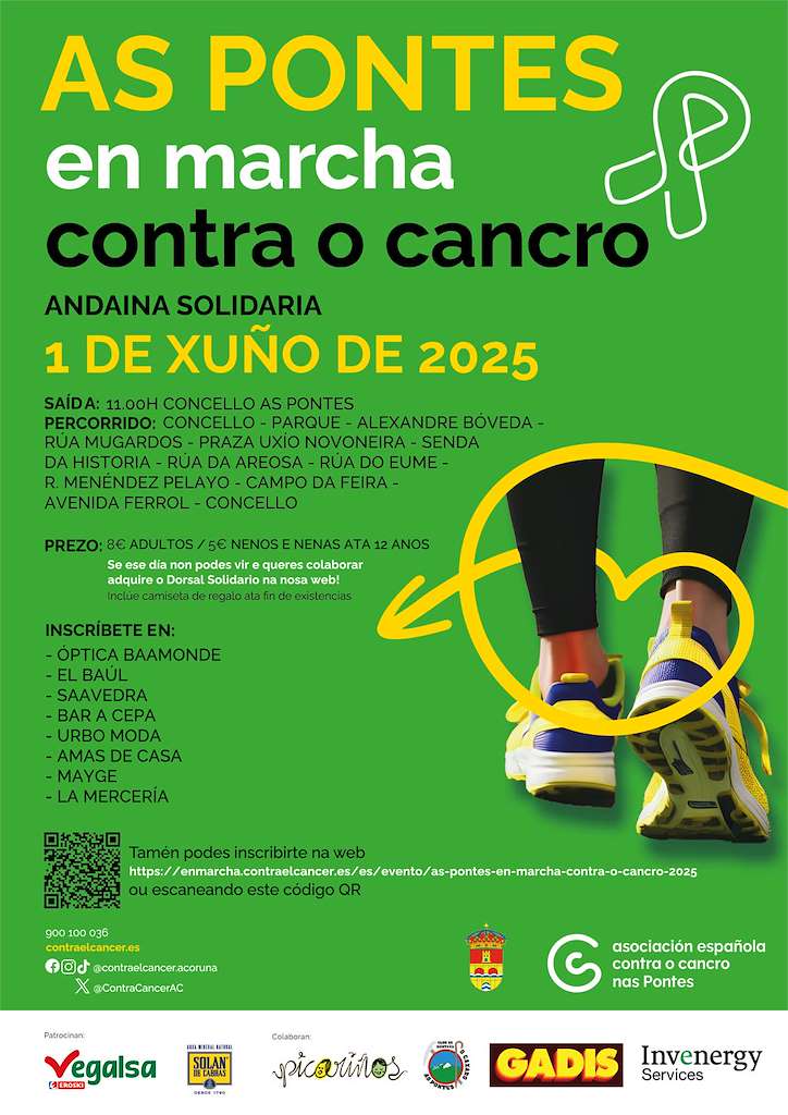 En Marcha Contra o Cancro (2025) en As Pontes de García Rodríguez