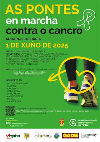 Fechas, información, programa, cartel, imágenes, mapa y ubicación de En Marcha Contra o Cancro  en  As Pontes de García Rodríguez