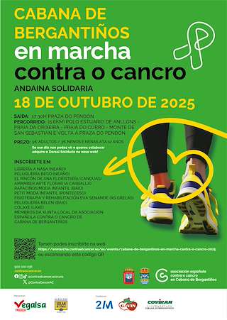 Fechas, información, programa, cartel, imágenes, mapa y ubicación de En Marcha Contra o Cancro (2025)  en  Cabana de Bergantiños