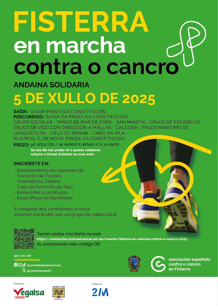 En Marcha Contra o Cancro (2025) en Fisterra