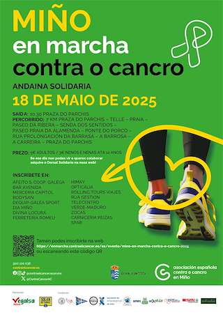 Fechas, información, programa, cartel, imágenes, mapa y ubicación de En Marcha Contra o Cancro  en  Miño