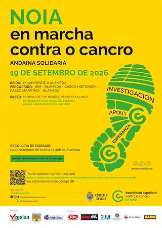 Fechas, información, programa, cartel, imágenes, mapa y ubicación de En Marcha Contra o Cancro (2026) en Noia
