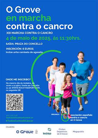 Fechas, información, programa, cartel, imágenes, mapa y ubicación de En Marcha Contra o Cancro  en  O Grove