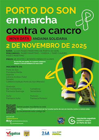 Fechas, información, programa, cartel, imágenes, mapa y ubicación de En Marcha Contra o Cancro (2025)  en  Porto do Son