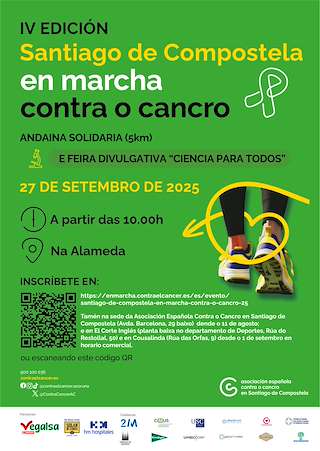 Fechas, información, programa, cartel, imágenes, mapa y ubicación de En Marcha Contra o Cancro (2025)  en  Santiago de Compostela